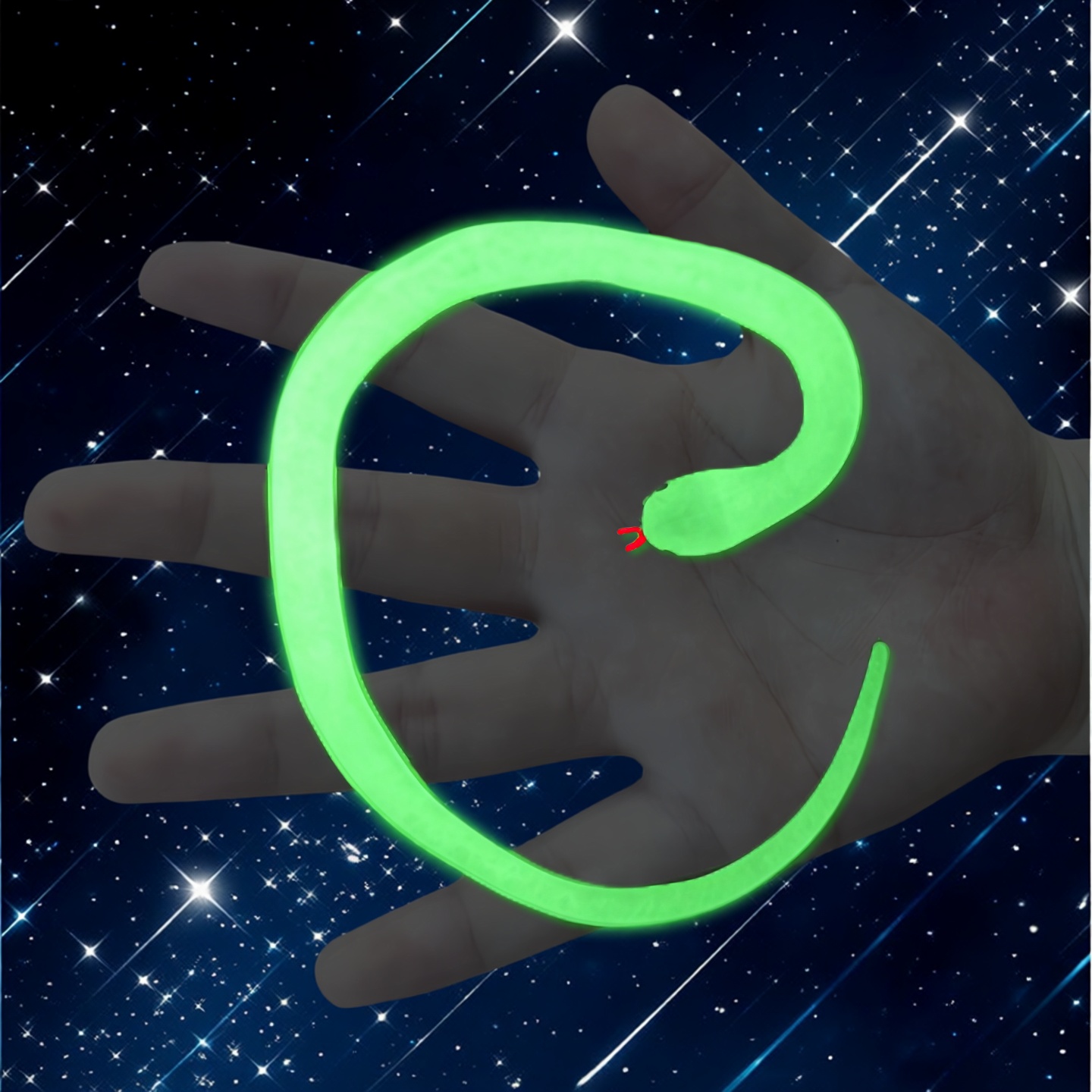 软胶夜光蛇变色小白蛇青蛇包邮