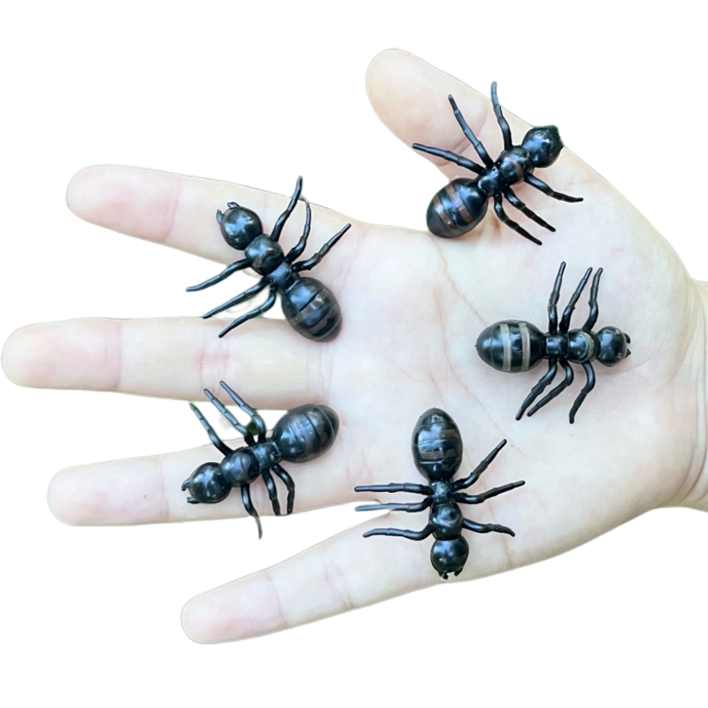 仿真小蚂蚁黑色幼儿园儿童玩具可爱认知可爱创意可爱昆虫动物模型