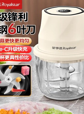 德国电动蒜泥神器捣蒜料理机小型绞肉机绞蒜搅碎器蒜末粉碎