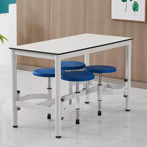 食堂餐桌椅组合工厂员工学校学生用连体餐桌4人8人位可伸缩快餐桌