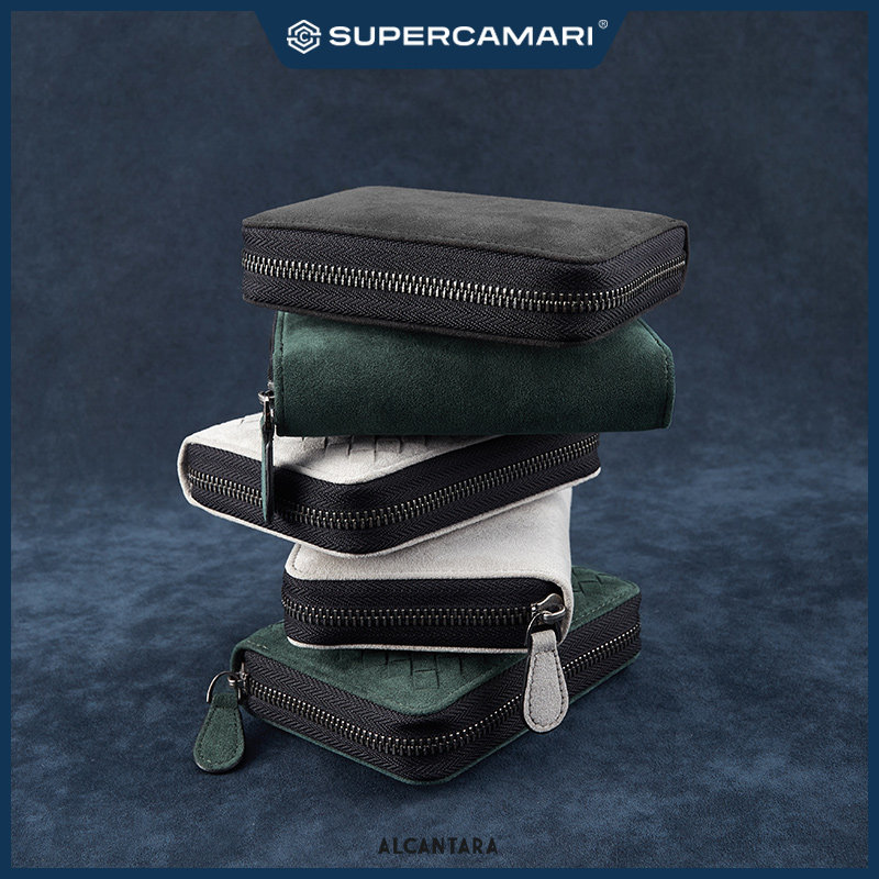 SC  Alcantara编织风琴卡包多卡位行驶证卡套大容量防消磁卡夹