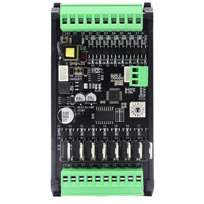 陆杰PLC工控板MS3U-ExCAN扩展模块16MRT继电器晶体管8入8出开关量