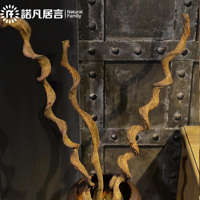 过江龙树藤干树支假花花瓶配饰天然干花枯枝树枝装饰干枝树枝摆件