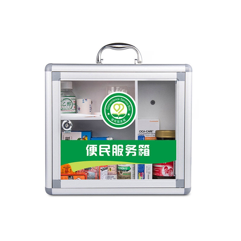 金隆兴医药箱家用小号医药箱家庭装学生宿舍壁挂式便携药品收纳盒