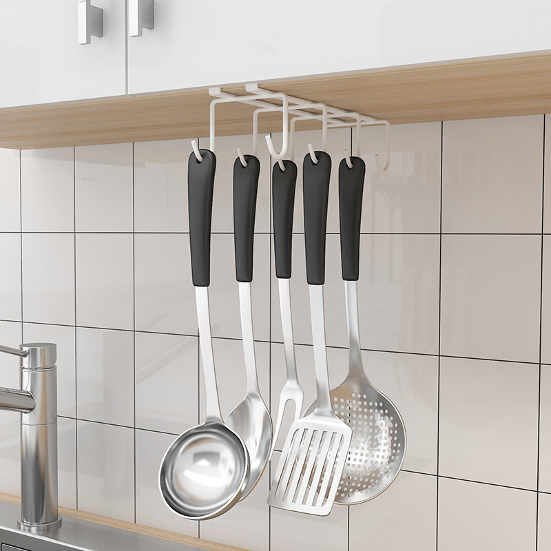 精选厨房挂钩架免打孔厨卫挂件厨具用品免钉悬挂杯架厨房勺子铲子,收纳整理,挂钩/粘钩,淘宝优惠券,粉丝福利购,淘宝优惠卷