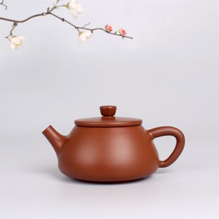 精选云南建水紫陶茶壶纯手工非坭兴陶紫砂家用单个龙蛋文旦壶石瓢
