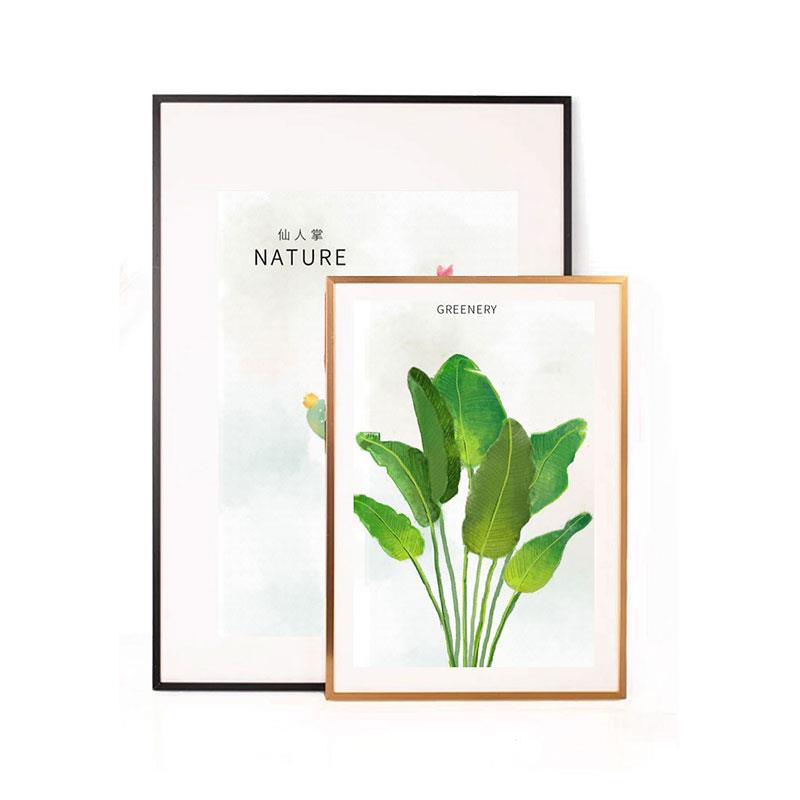 铝合金相框细窄边挂墙高端拉丝海报框广告框A4证书相框A3创意定制