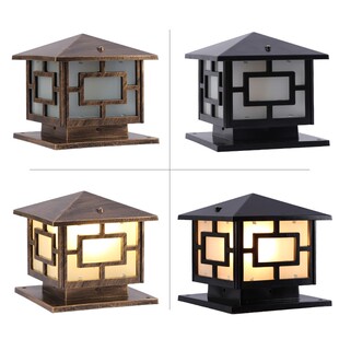 精选太阳能围墙柱头灯庭院灯方形墙头灯大门柱子灯室外防水别墅花