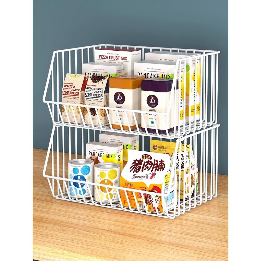 餐桌上零食置物架桌面分层收纳架厨房台面水果饮料架子多层双层