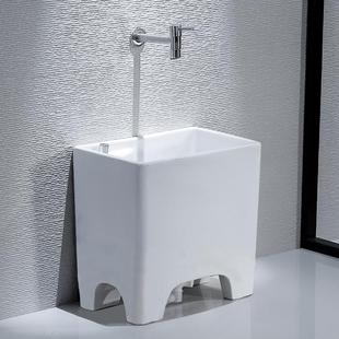 匠高脚小号拖把池家用阳台卫生间拖布池小户型陶瓷墩布池40×27 元