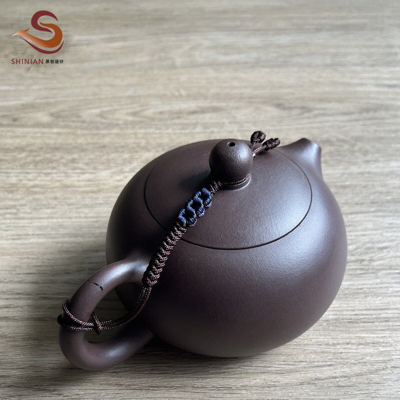 高端精品茶壶绳 紫砂壶把绳 手工编织 壶盖防摔 固定绑带茶具配件