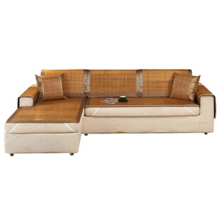 精选2023新款竹席沙发垫夏季客厅凉席座垫防滑夏天款藤竹凉垫子套