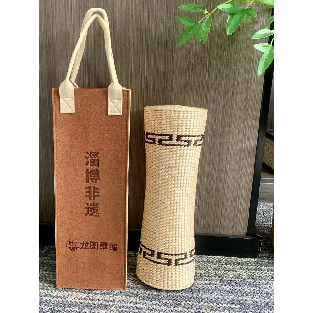 【非物质文化遗产草编枕】香蒲手工编织枕，助眠、保健、保护颈椎