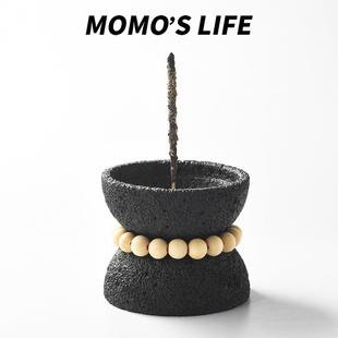 侘寂风香插香托线香底座家用室内日式 香薰炉檀香炉香薰摆件香插