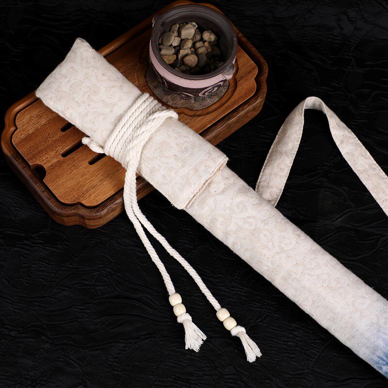 【云朵设计】蓝白渐变竹笛套笛子套洞箫尺八南箫加厚保护袋包轻便