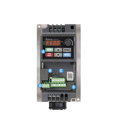台达变频器VFD004/007/015/022/037EL43A/EL21W/040EL/43W/EL-W