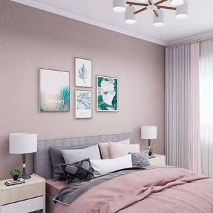 硅藻泥素色墙布客厅卧室办公室简约中式无缝全屋壁布2025新款背景