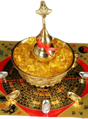 五宝阵摆件铜h金蟾貔貅葫芦龙龟罗盘 五宝阵店铺办公室装饰品