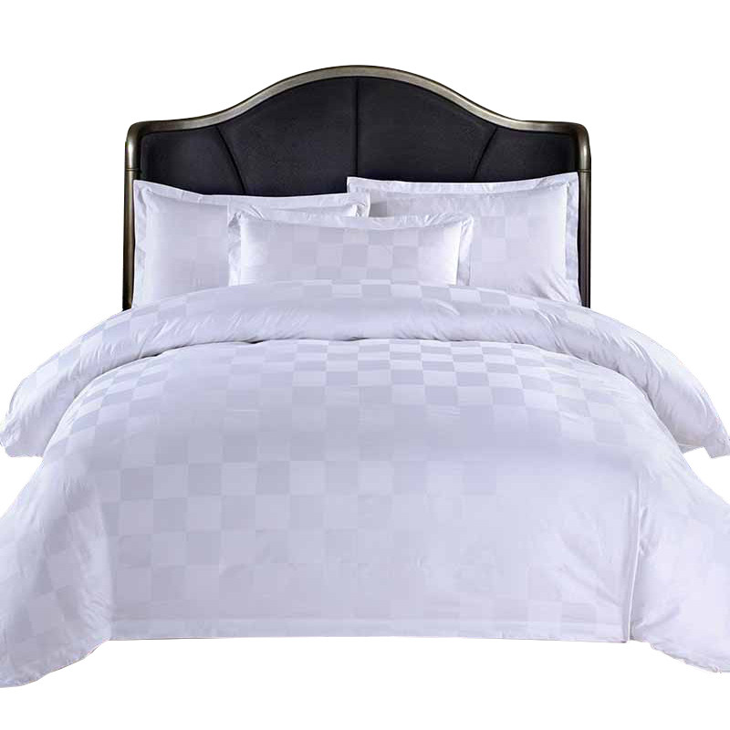 宾馆酒店专用被套单件纯棉床品被A罩单人双人白色全棉民宿用纯白