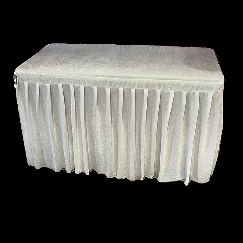 婚庆金丝绒会议室桌布商务桌裙套舞台裙H边围布活动签到长方形桌