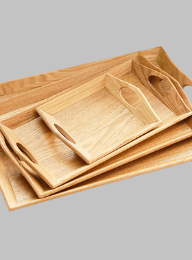 饭店端盘子家用的大n号上菜托盘烧烤木盘木质餐盘商用酒店饭厅专