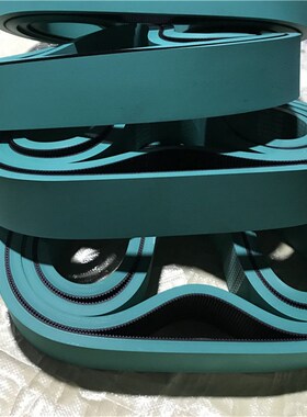 拉缆收线缆牵引机同步带12X60X1000绿色平皮带 PSVC管材橡胶牵引