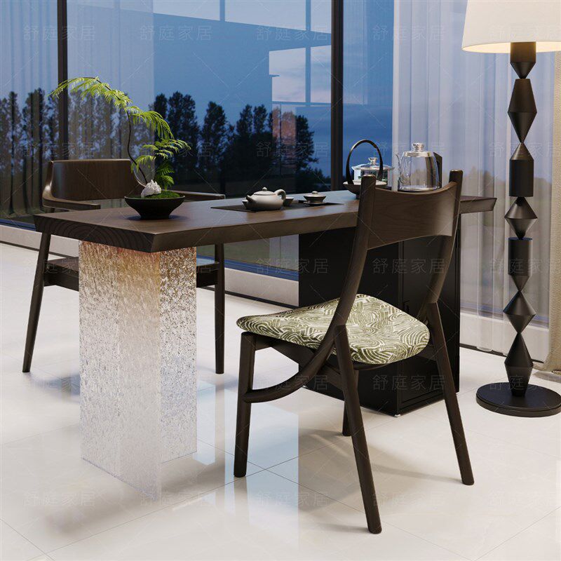 速发实木原木台小茶桌简约现代高级感客厅小型泡茶台茶盘电茶壶一