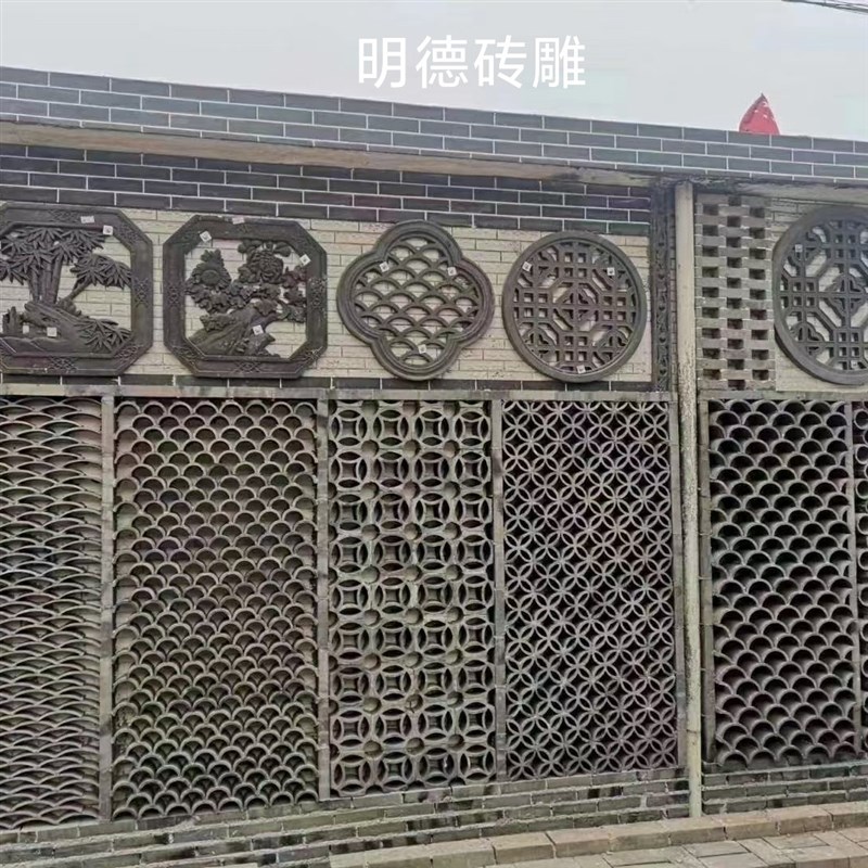 速发仿古美空窗花中式精墙花格窗混凝土预制瓦花瓦条围镂