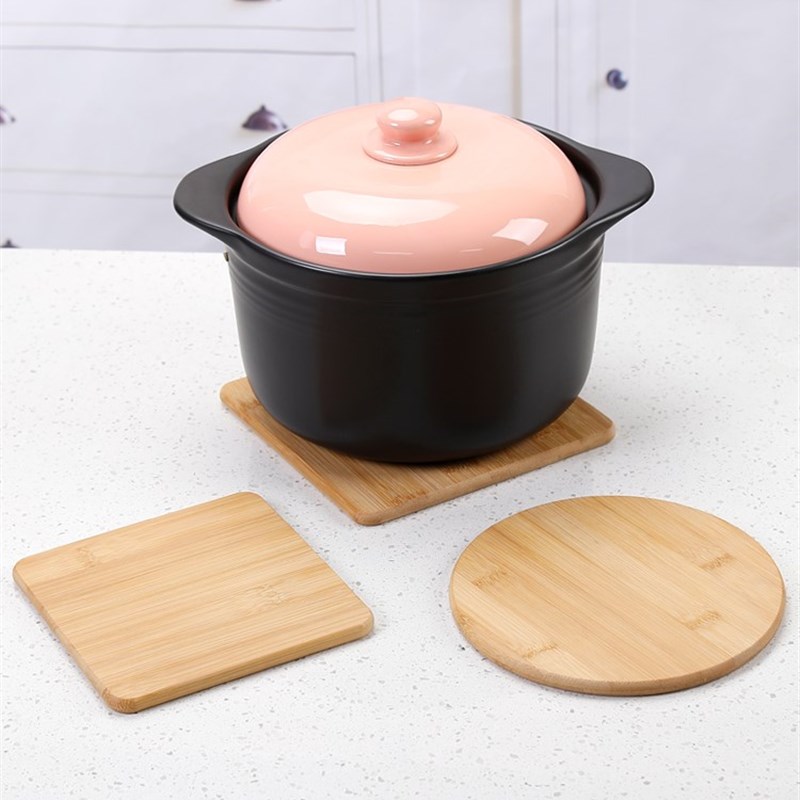 速发梅兰竹菊锅热中垫式餐桌垫创意杯垫楠竹碗垫子耐热厨房砂隔垫