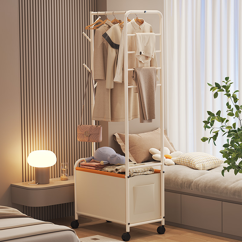 速发简易衣帽架落地纳叠晒裤子衣服架子不占空间家收卧室挂衣架用