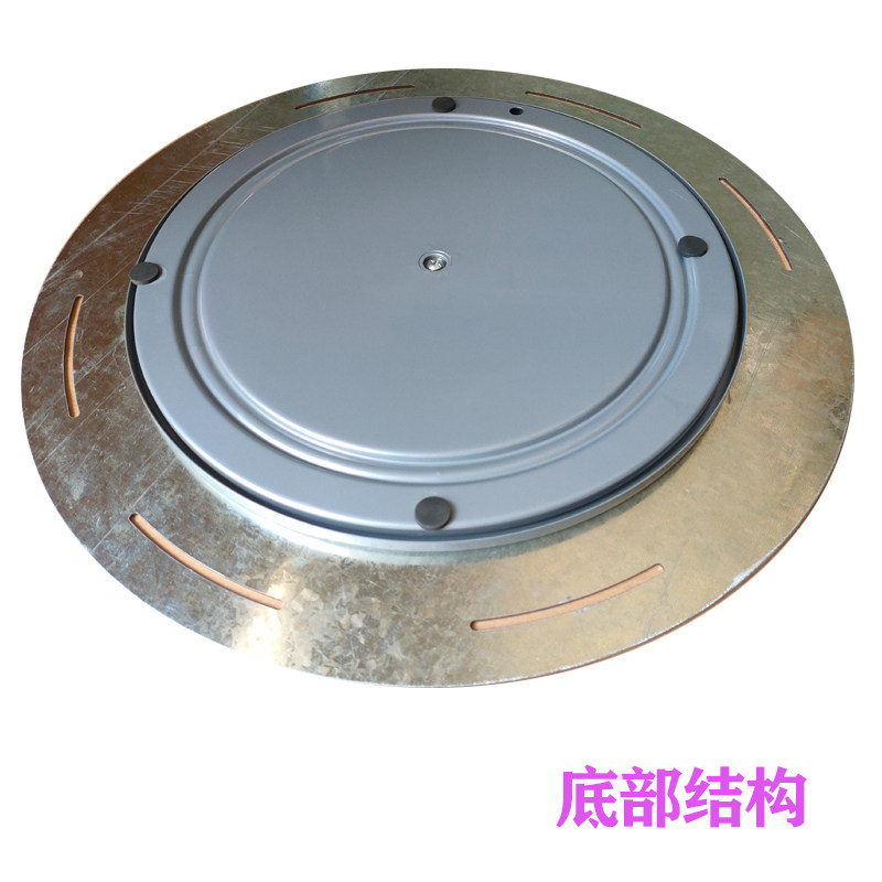 速发红板圆台底盘转座 实木餐桌转盘底座 家用岩木转盘底座