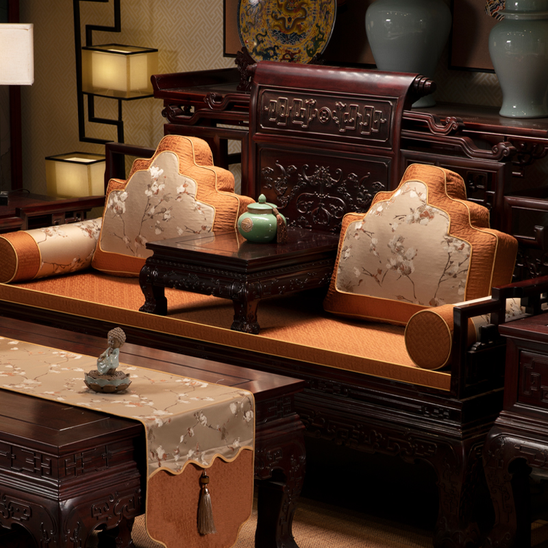 速发罗具床坐垫中式红木沙发座级高垫感实木家汉家用海绵乳胶垫