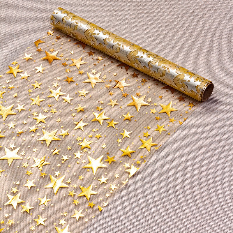 速发热卖现货烫金星形闪光桌旗生日圣诞圣节晚宴装饰