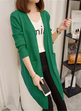 速发Mid-legth CdigatSw er Wo Loge-eved Jaet Autum