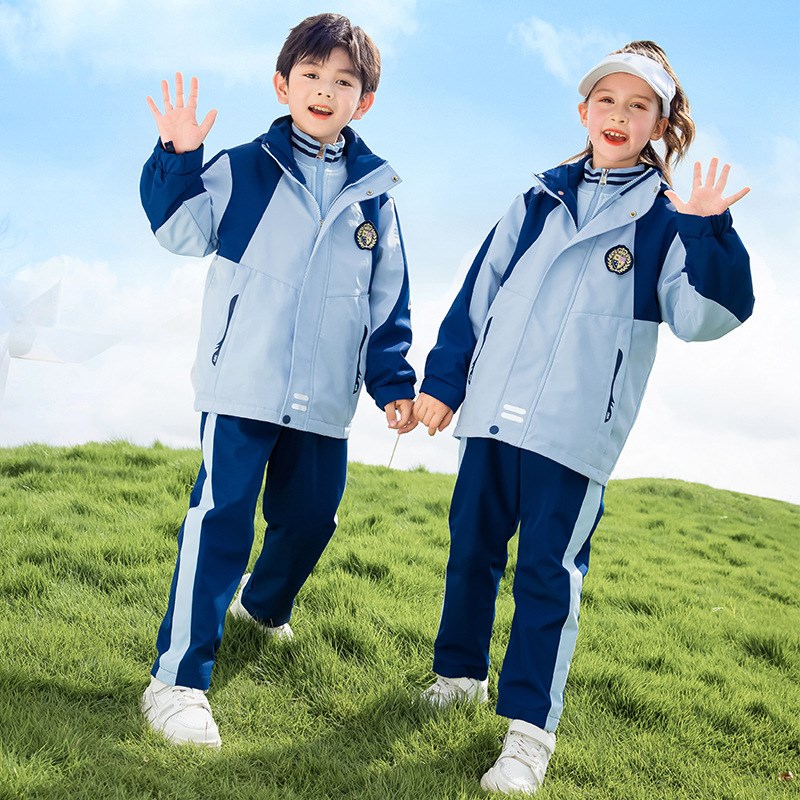 速发幼儿园园服冲装衣秋冬锋三件套新款冬季班服生动服小学运春秋