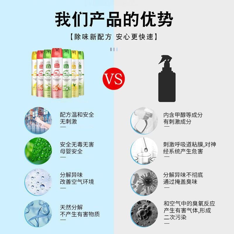 速发空气清新剂室内化妆室清香剂喷雾厕所除臭去异味卧室留香宾馆