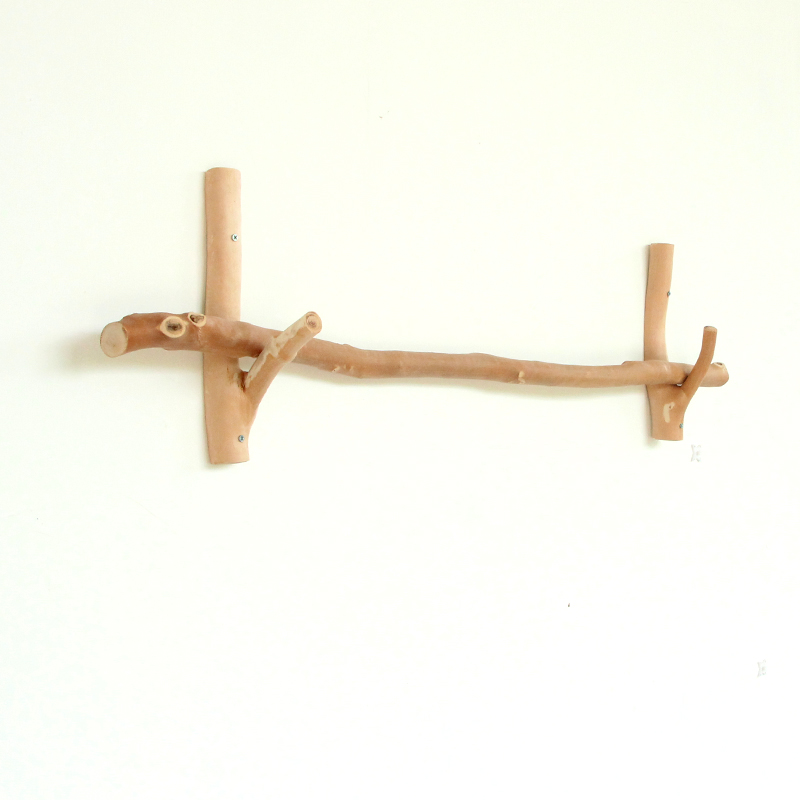 速发原木干树枝挂衣架简约样衣性示挂架个衣民宿衣帽间衣柜挂展钩