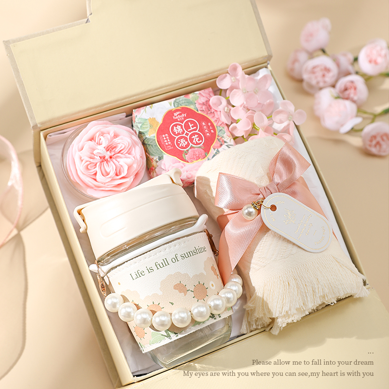 速发伴手礼喜娘实回毛巾伴茶叶礼盒成品团结婚用礼物新娘