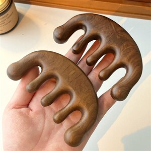 速发梳子士家用头皮经部按摩梳头络檀木梳迷可你携式小木梳子