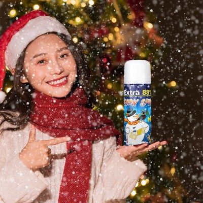 速发变装喷色飞雪喷雾雪沫雪花白雪人造雪圣诞节下雪假泡道具