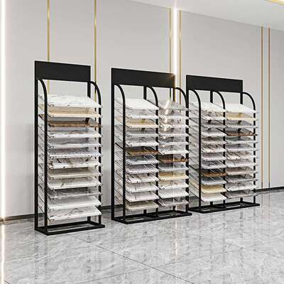 #瓷砖样品展示架立式橱柜门板展示柜色板卡架子铝扣板架30060