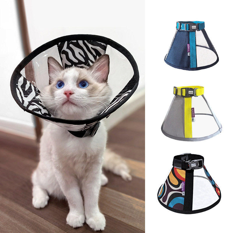 宠物透明可折叠绝育脖圈猫咪狗狗小型犬伊丽莎白圈防舔舐舔咬项圈
