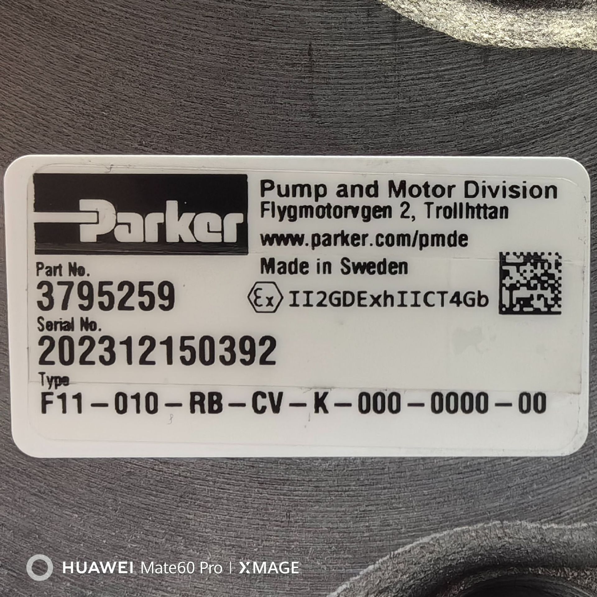 3795259 F11-010-RB-CV-K-000-0000-00 # Parker液压马达