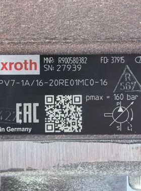 R900580382  PV7-1A/16-20RE01MC0-16 # Rexroth//力士乐