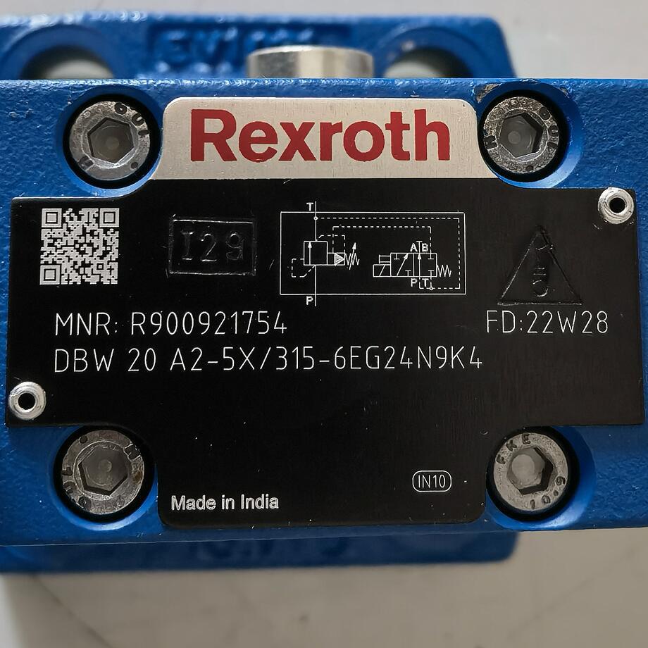 R900921754  DBW20A2-5X/315-6EG24N9K4 # Rexroth//力士乐