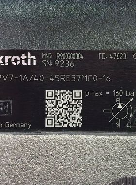 R900580384  PV7-1A/40-45RE37MC0-16 # Rexroth//力士乐，叶片泵