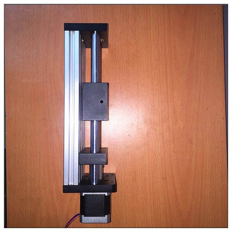 新品双光轴滚珠h滑台导轨1204丝杆平台直线往复运行57步进模组控