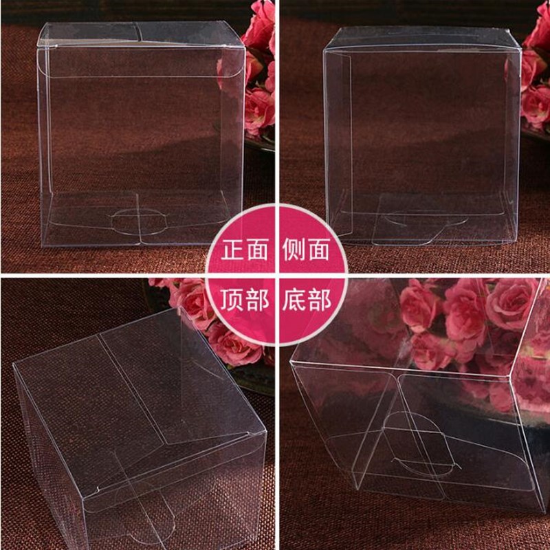 极速10Pcs Clear Plastic Cupcake Packaging Box Cake Dome Favo