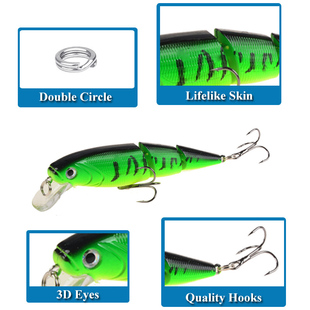 1PCS Wobblers Fishing Lure Multi-section Hard Bait110mm 15g