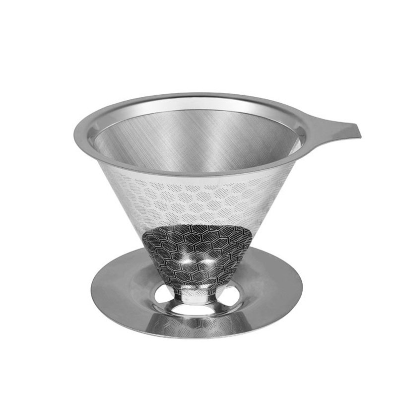 316不锈钢g双层咖啡滤网过滤器咖啡过滤网不锈钢304滴漏过滤器漏